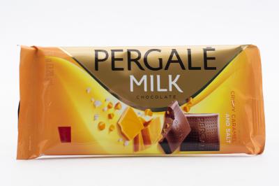 Молочный шоколад Pergale с хрустящей карамелью и солью 93 гр