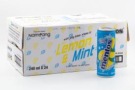 Напиток безалкогольный негазированный Mentos Лимон и Мята 240 мл ж/б