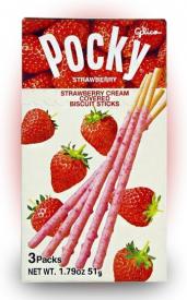 Соломка Pocky Strawberry со вкусом клубники 41 грамм (Корея)